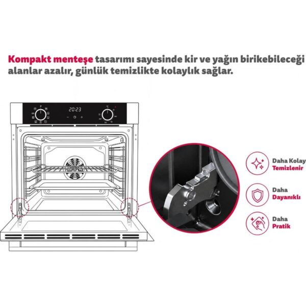 Simfer 0+3 Fonksiyon Mekanik, Siyah 3’lü Ankastre Set (8270 Fırın + 3046 Ocak + 8727 Davlumbaz)