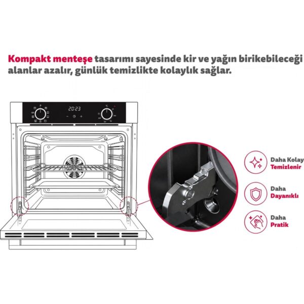 Simfer Ankastre Set Beyaz Dijital Elektrikli Cam Ocaklı Turbolu 3’lü Set (Fırın+Elektrikli Ocak+Davlumbaz)
