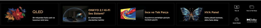 TCL 50P79L 50" 127 Ekran Uydu Alıcılı 4K Ultra HD Google QLED TV