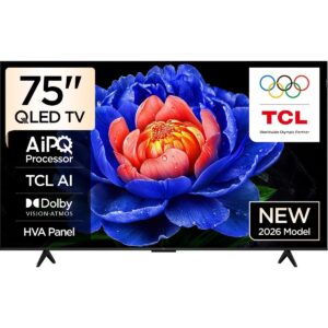 TCL 75T6D 75'' 190 Ekran Uydu Alıcılı 4K Ultra HD Google Smart QLED TV HBCV0000EK96DH