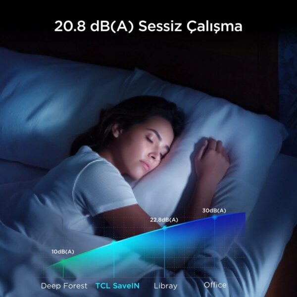 TCL SaveIN, 12000 BTU Split Klima, T-AI Enerji Tasarrufu, Isıtma ve Soğutma, Akıllı Wi-Fi Kontrolü, Akıllı Konfor – 2026 Model, TAC-12CHSD(080009)/ZG21I