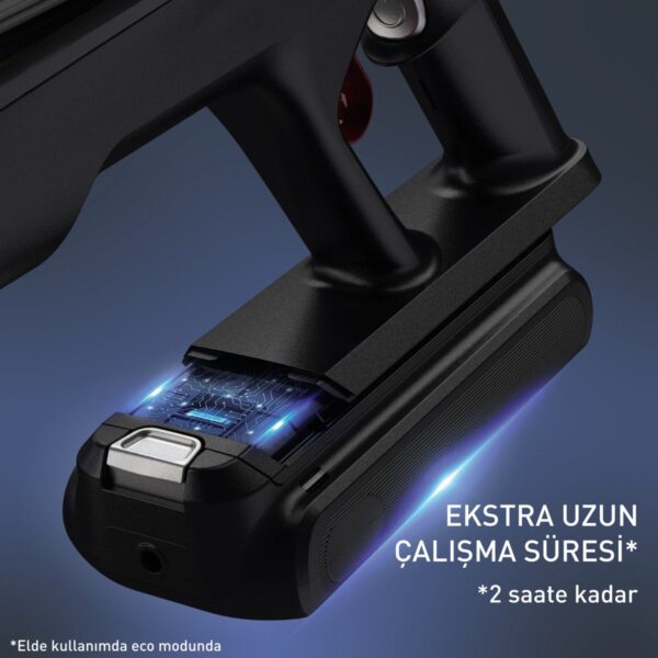 Tefal X-Force Flex 14.80 240 Air Watt Kablosuz Dikey Süpürge Mavi Bükülebilir Boru Özelliği