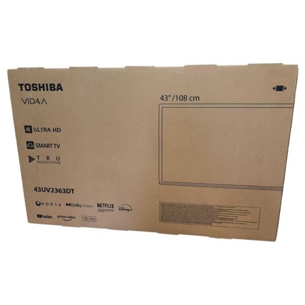 Toshiba 43UV2363DT 43 inç 4K Ultra HD Smart LED Ekran Uydu Alıcılı TV Vidaa