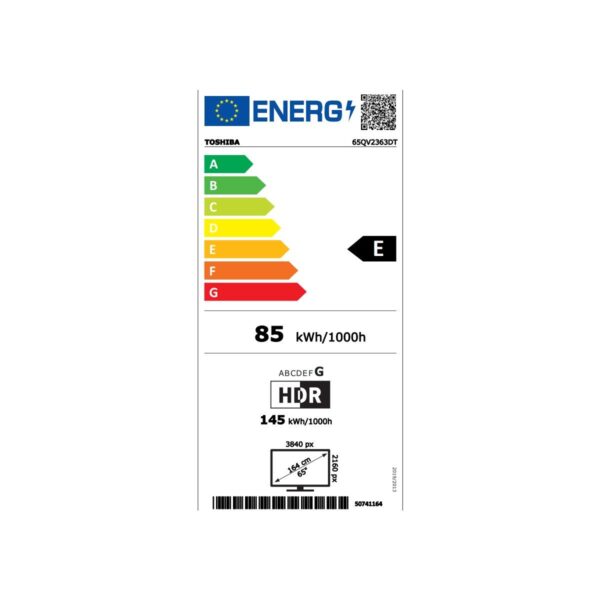Toshiba 65QV2363DT 65” 164 Ekran Uydu Alıcılı 4K Ultra HD Vidaa Smart QLED TV