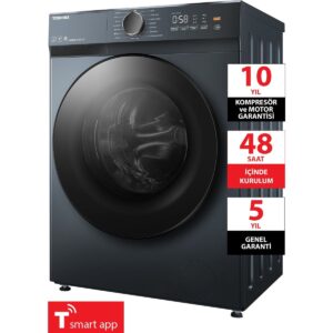 Toshiba Dalga Teknolojisi Ai Desteği Nano Kabarcık 8 kg 1400 Devir Çamaşır Makinesi Morandi Gri TW-T21BU90UWTR(WW) HBCV0000HRQKKX