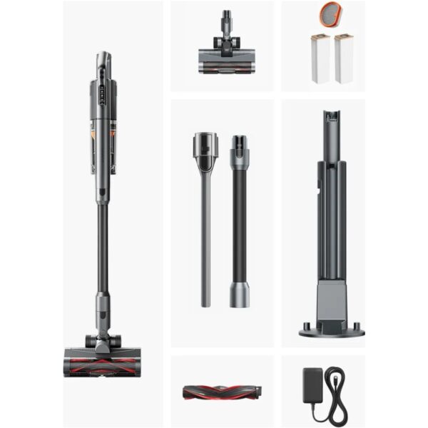 UWANT Güçlü Emiş Gücüne Sahip Kendisini Temizleyebilen Dikey Süpürge V500 2.5 L Toz Haznesi ile Şarjlı