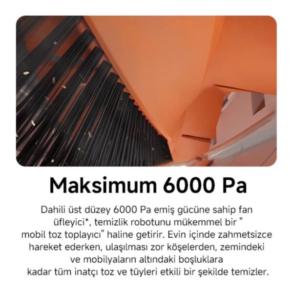 Xiaomi Robot Vacuum X20 Plus Akıllı Robot Süpürge ve Mop – 6.000 Pa, Otomatik Mop Yıkama & Kurutma, Toz Boşaltma İstasyonlu, App Kontrollü, Beyaz